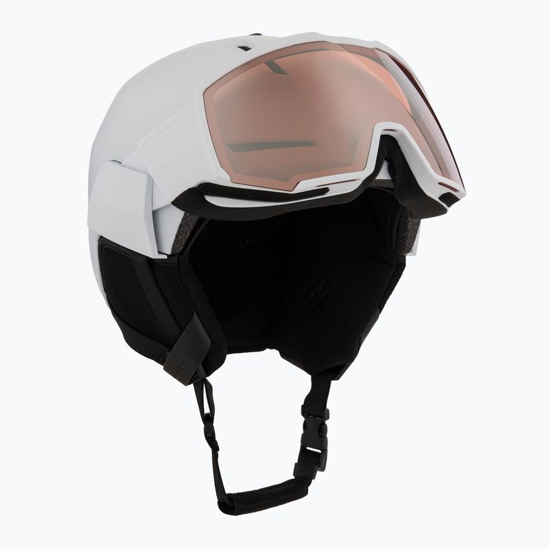 Skihelm Salomon Osmo white/flash tonic orange 10