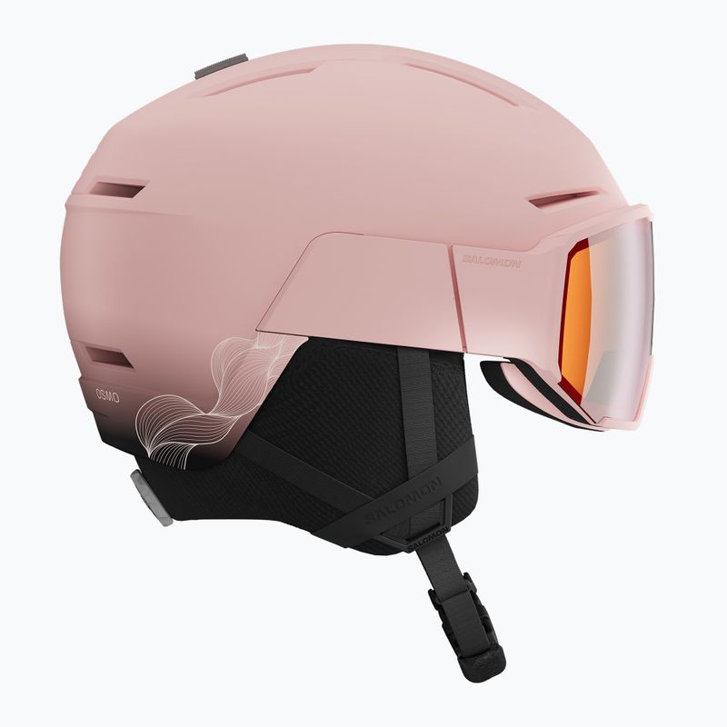 Skihelm Salomon Osmo heavenly pink/black/flash tonic orange 3