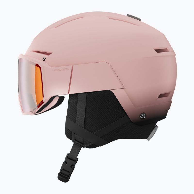 Skihelm Salomon Osmo heavenly pink/black/flash tonic orange 4