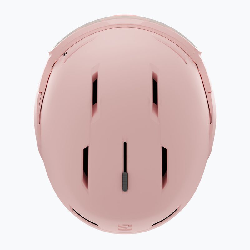 Skihelm Salomon Osmo heavenly pink/black/flash tonic orange 5