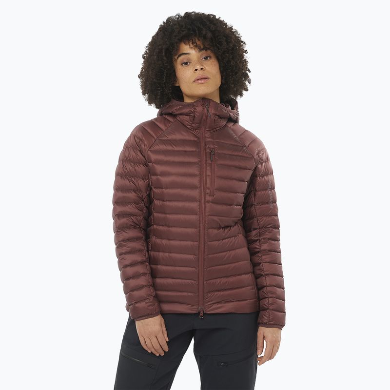 Damen Salomon Elixir Micro Down Jacke Hd Rum Rosine