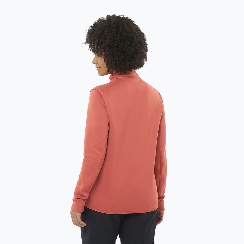 Herren Salomon Essential Midwarm Fz tandoori spice trekking sweatshirt 2