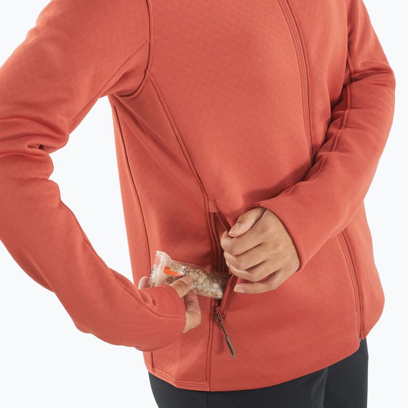Herren Salomon Essential Midwarm Fz tandoori spice trekking sweatshirt 3
