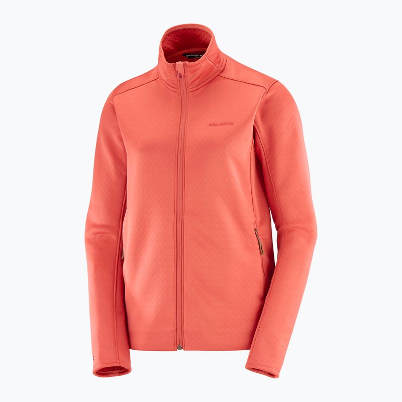 Herren Salomon Essential Midwarm Fz tandoori spice trekking sweatshirt 4