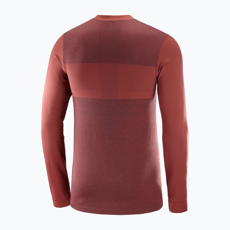 Thermoactives Longsleeve Herren Salomon Essential Wool rum raisin 5