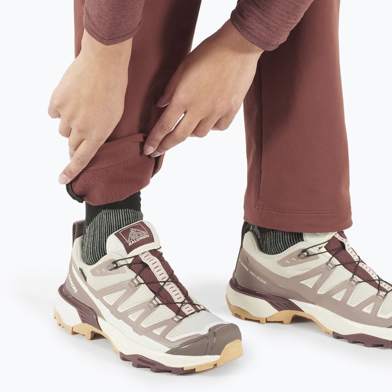 Damen-Trekkinghose Salomon Wayfarer Warm rum raisin 5