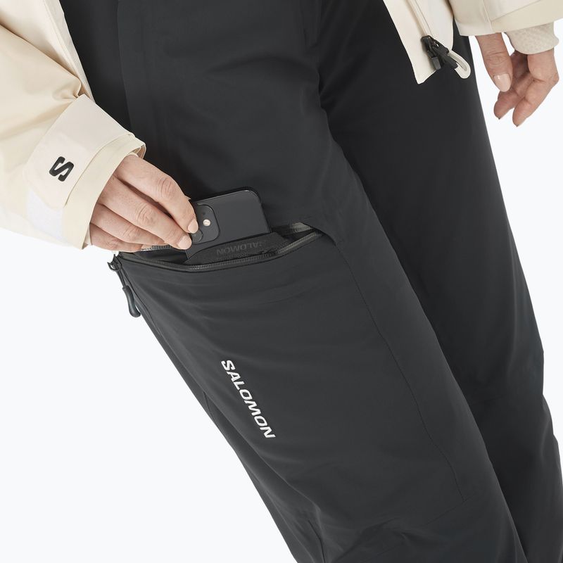 Damen-Skihose Salomon Brilliant tiefschwarz 4