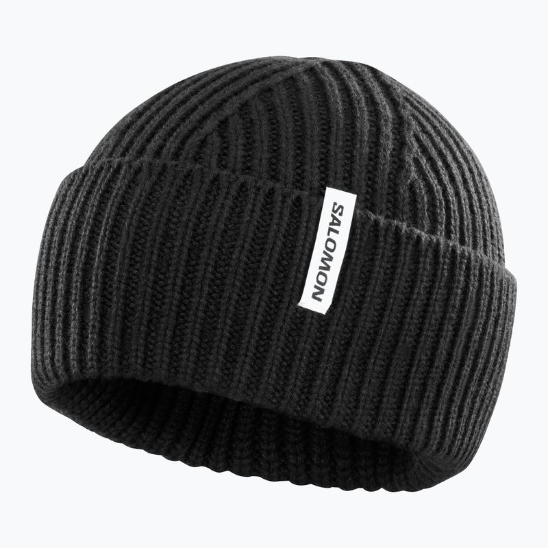 Wintermütze Salomon Snowbird deep black