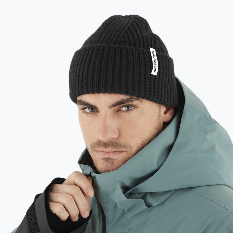 Wintermütze Salomon Snowbird deep black 3