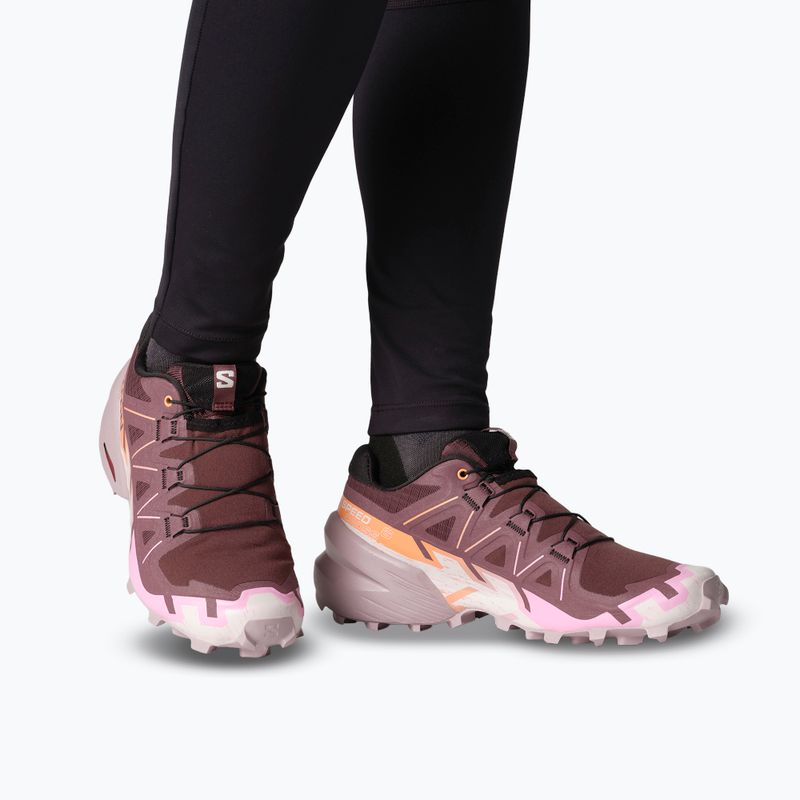 Damen-Laufschuhe Salomon Speedcross 6 catawba grape/papaya/deauville mauve 14