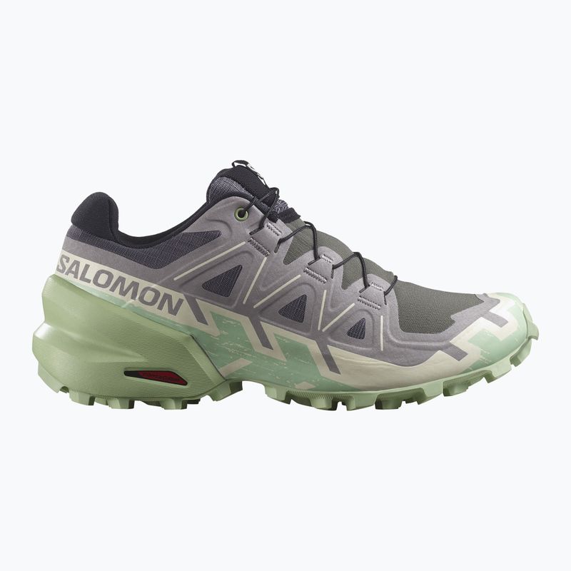 Laufschuhe Damen Salomon Speedcross 6 castlerock/vanilla ice/smoke green 8