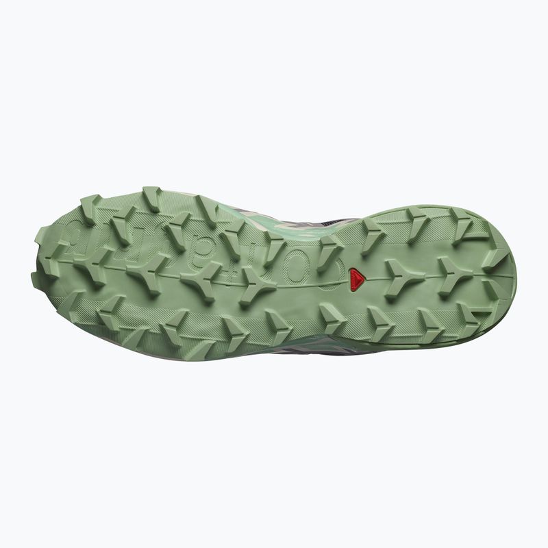 Laufschuhe Damen Salomon Speedcross 6 castlerock/vanilla ice/smoke green 10