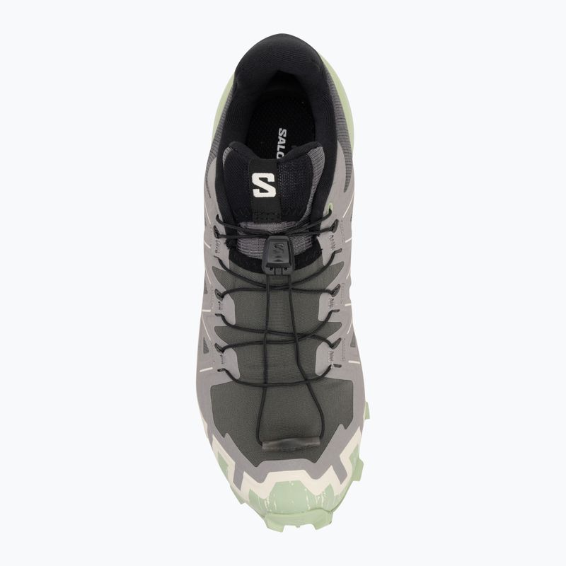 Laufschuhe Damen Salomon Speedcross 6 castlerock/vanilla ice/smoke green 5