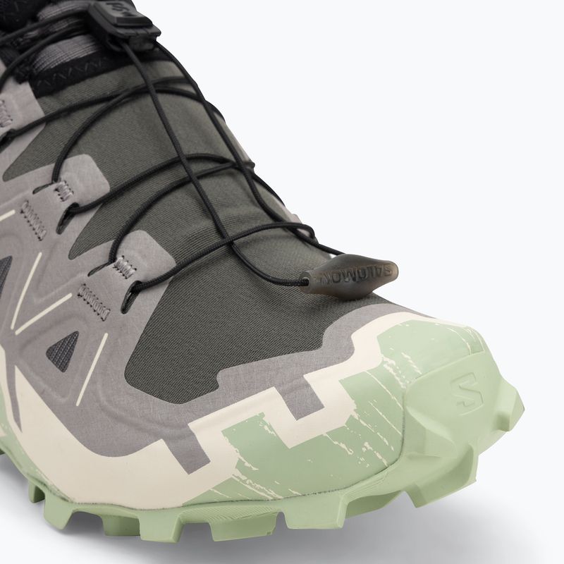 Laufschuhe Damen Salomon Speedcross 6 castlerock/vanilla ice/smoke green 7
