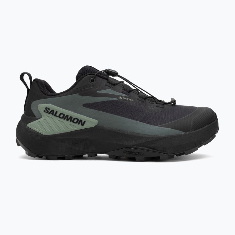 Herren-Laufschuhe Salomon Genesis GTX schwarz/agave grün/urban chic 2
