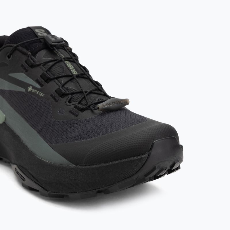 Herren-Laufschuhe Salomon Genesis GTX schwarz/agave grün/urban chic 7