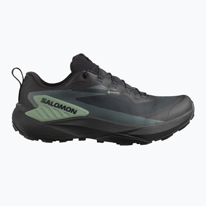 Herren-Laufschuhe Salomon Genesis GTX schwarz/agave grün/urban chic 9