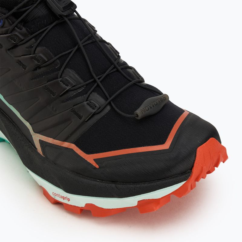 Laufschuhe Damen Salomon Thundercross black/cherry tomato/electric green 7