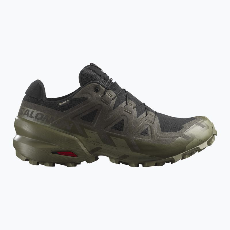 Herren-Laufschuhe Salomon Speedcross 6 GTX schwarz/torf/tiefes Flechtengrün 2