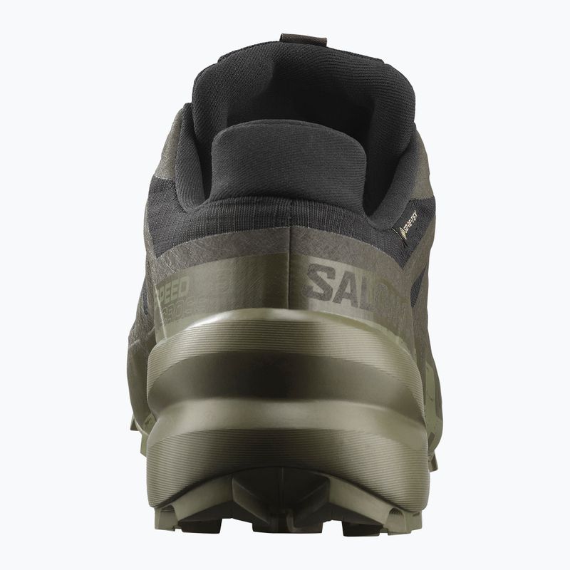 Herren-Laufschuhe Salomon Speedcross 6 GTX schwarz/torf/tiefes Flechtengrün 4