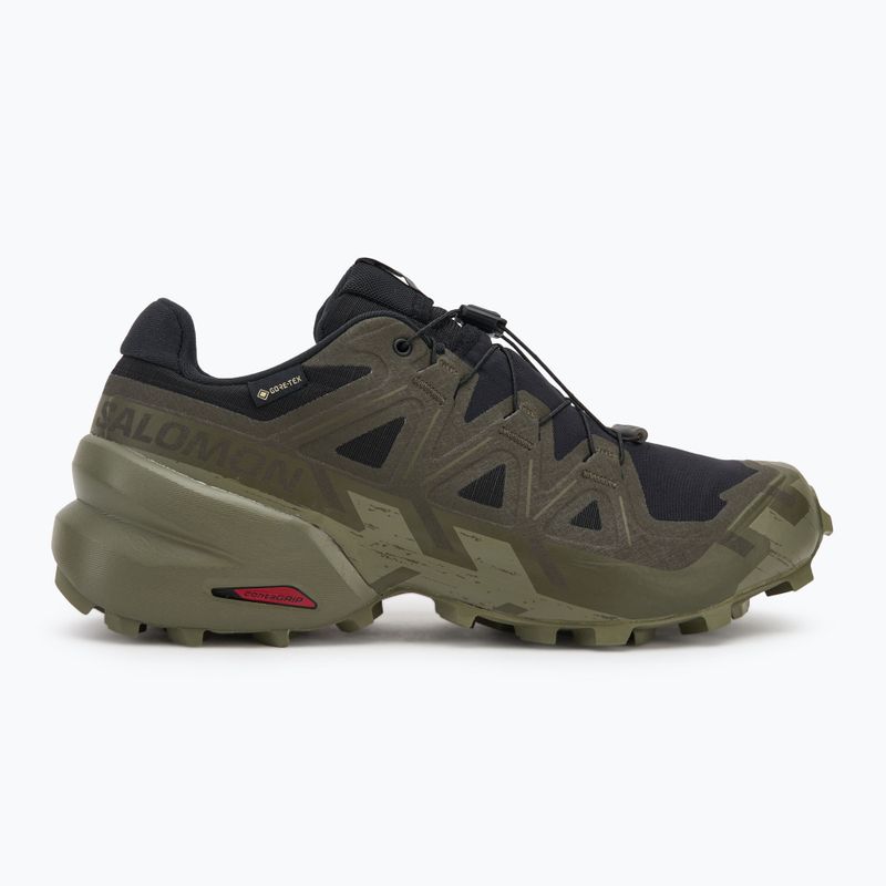 Herren-Laufschuhe Salomon Speedcross 6 GTX schwarz/torf/tiefes Flechtengrün 2