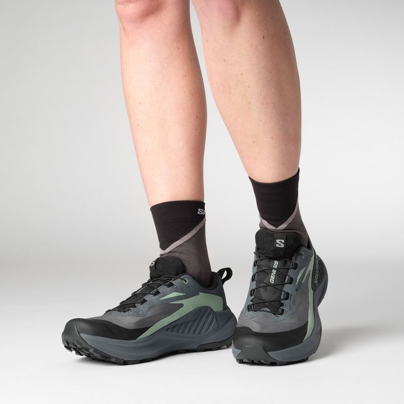 Laufschuhe Damen Salomon Genesis GTX turbulence/black/green milieu 3