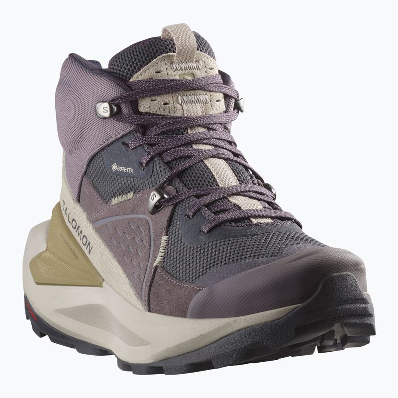 Wanderschuhe Damen Salomon Elixir Mid GTX nine iron/shark/silver cloud 8