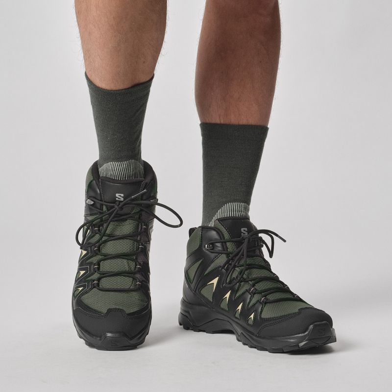Salomon X Ultra Access Crew 2 Paar gothic olive/grisaille Socken