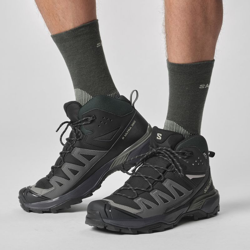 Salomon X Ultra Access Crew 2 Paar gothic olive/grisaille Socken
