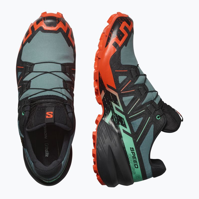 Salomon Speedcross 6 GTX Herren Laufschuhe north atlantic/schwarz/kirsche tomato 12