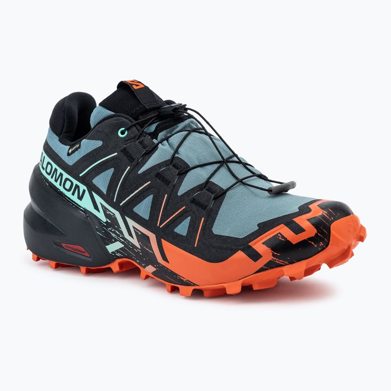 Salomon Speedcross 6 GTX Herren Laufschuhe north atlantic/schwarz/kirsche tomato 2