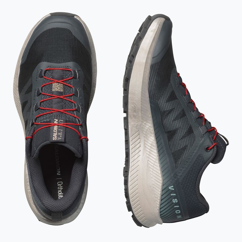 Salomon Vision Herren Laufschuhe Tusche/Kameoblau/Mandelmilch 12