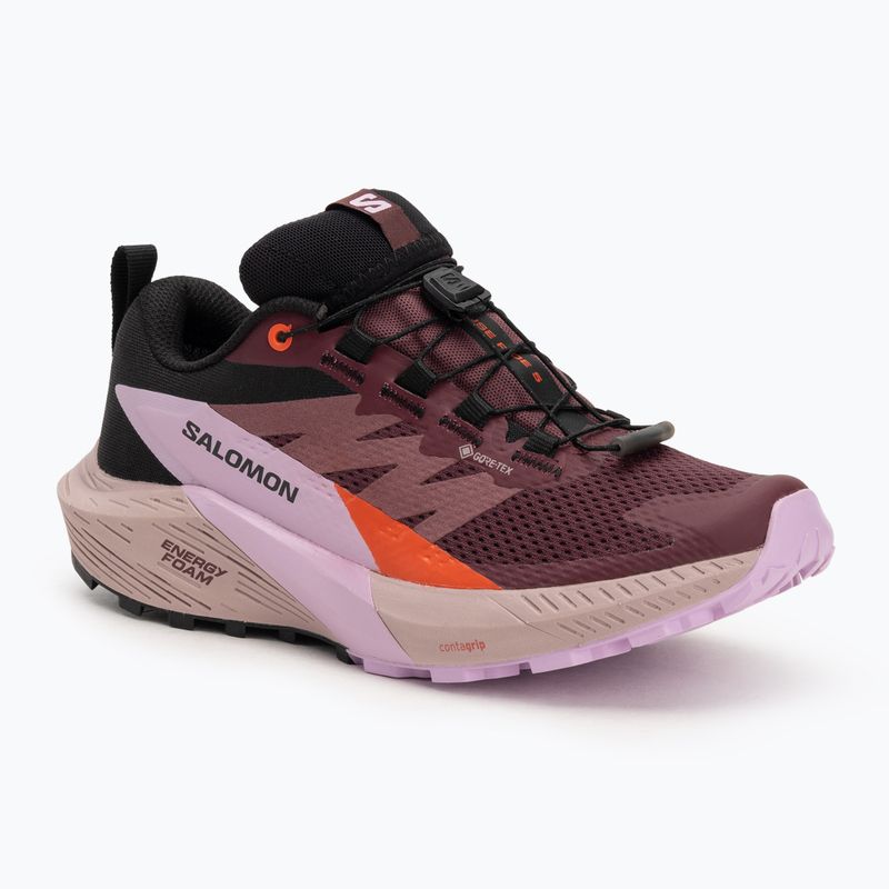 Laufschuhe Damen Salomon Sense Ride 5 GTX catawba grape/orchid bouquet/cherry tomato