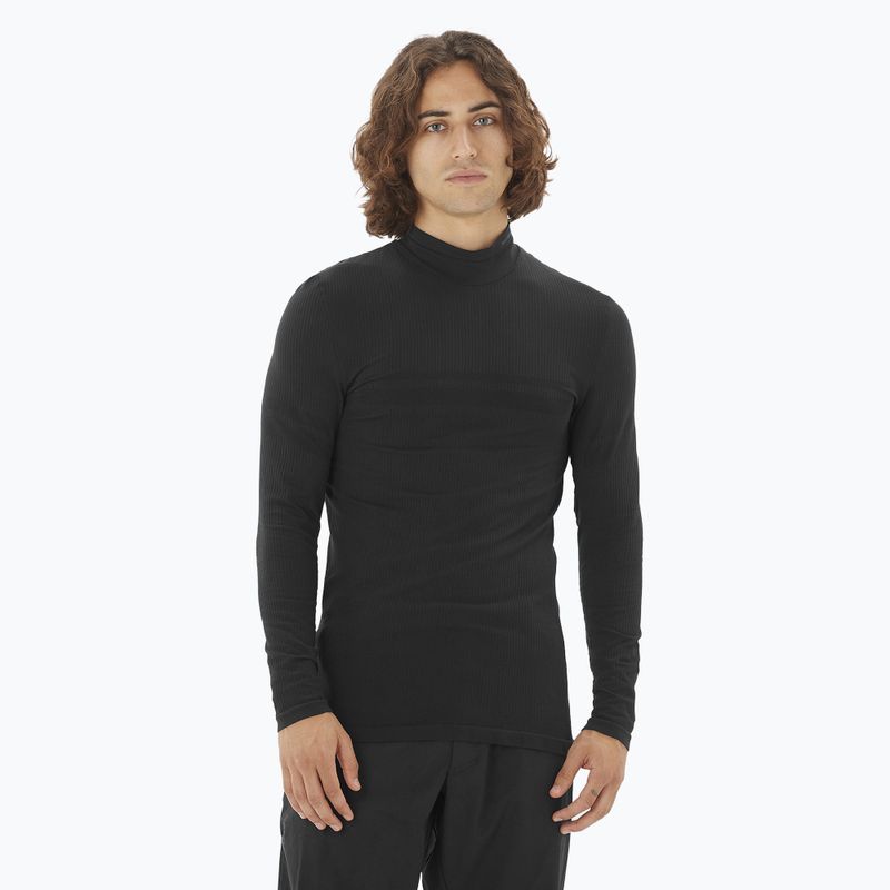 Thermoactives Longsleeve Herren Salomon Essential Warm deep black