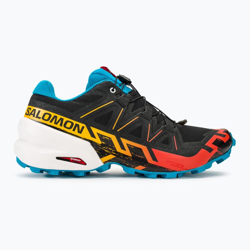 Salomon Speedcross 6 schwarz/weiss/transcend blau Herren Laufschuhe 2