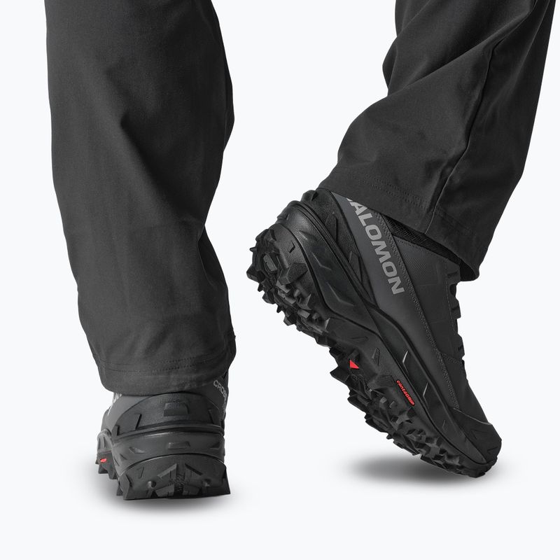 Herren-Trekking-Schuhe Salomon Crosstrak Powder WP asphalt/schwarz/sharkskin 9