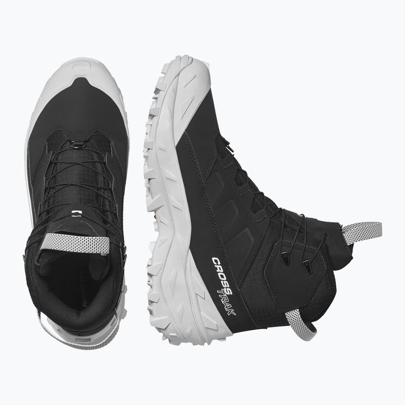 Trekking Wander Schuhe Herren Salomon Crossrak Powder WP black/black/white 13
