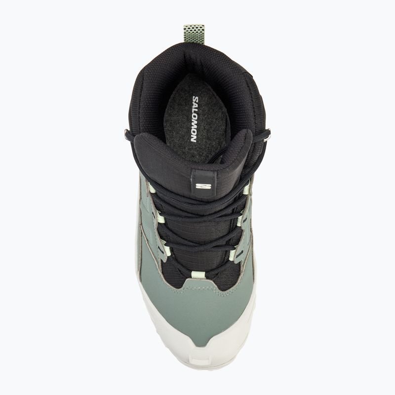 Trekking Wander Schuhe Damen Salomon Crosstrak WP agave green/black/can ary green 5
