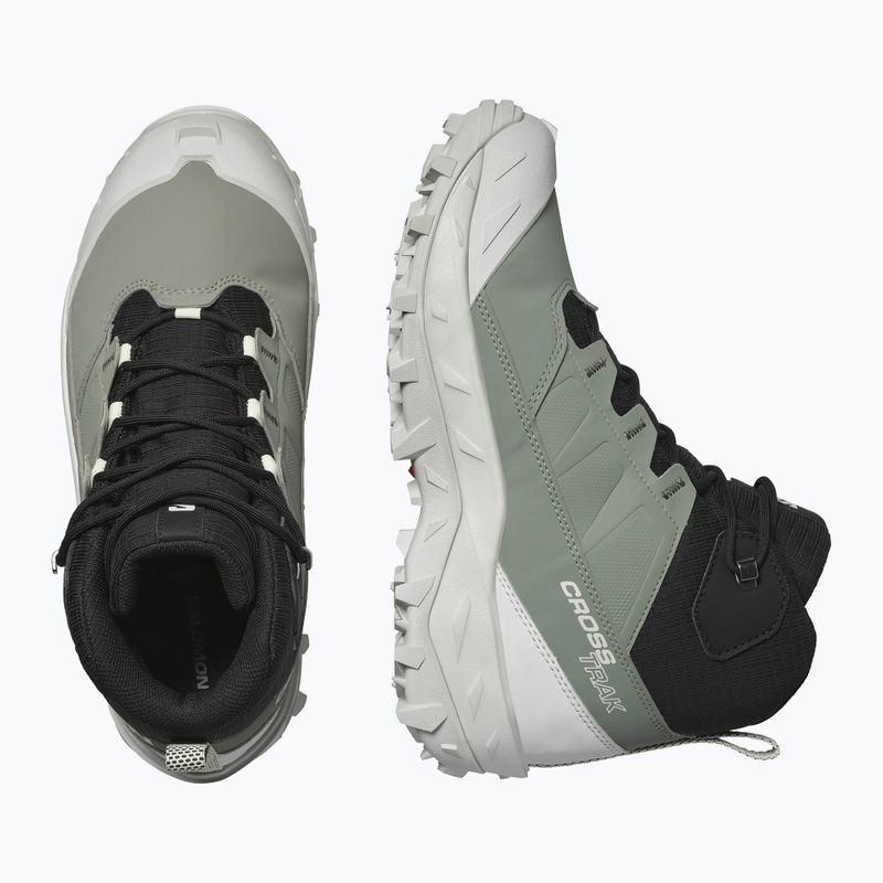 Trekking Wander Schuhe Damen Salomon Crosstrak WP agave green/black/can ary green 13