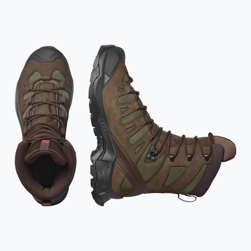 Wanderschuhe Salomon Quest Tracker High GTX earth brown/green 13