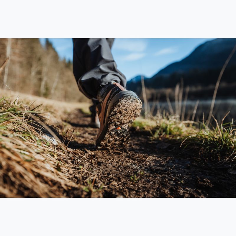 Damen-Trekkingschuhe Salomon X ULTRA 360 LTR GTX cognac/peppercorn/black 10