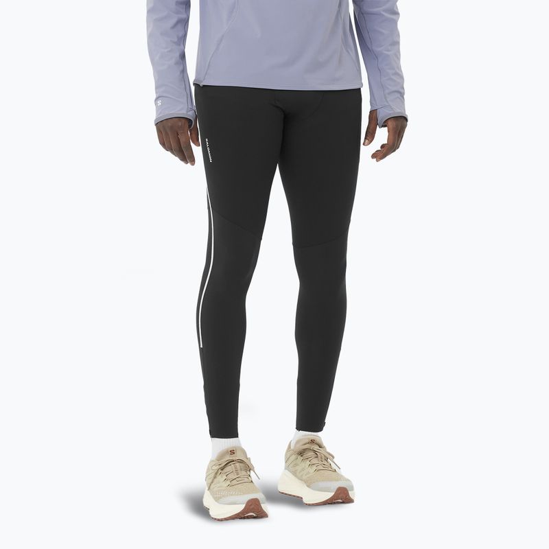 Laufleggings Herren Salomon Sense Aero Stow deep black