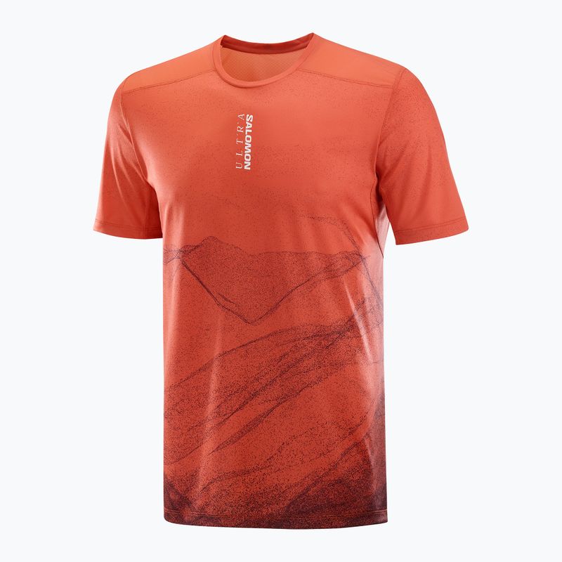 Herren Laufshirt Salomon S/Lab Ultra Tee Aop verbrannt sienna 4