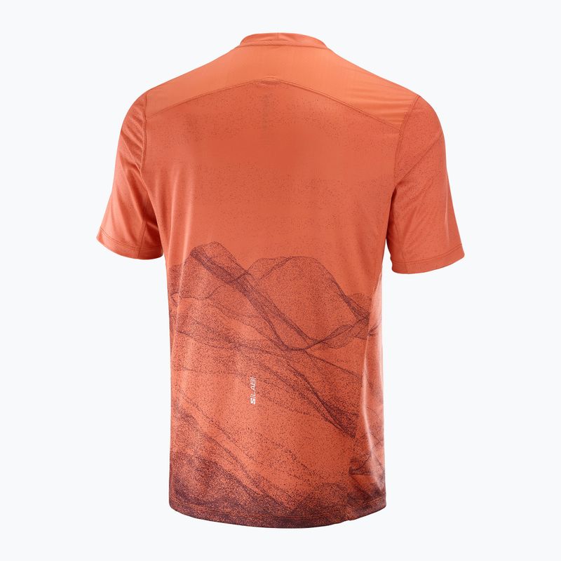 Herren Laufshirt Salomon S/Lab Ultra Tee Aop verbrannt sienna 5