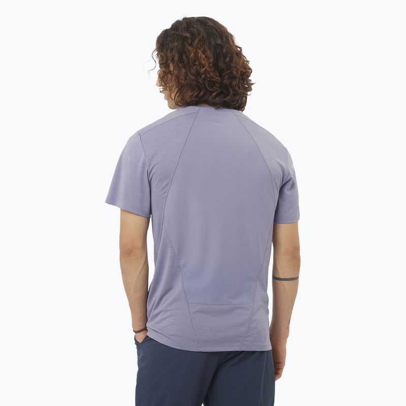 Shirt Herren Salomon Outline Tee blue granite 2