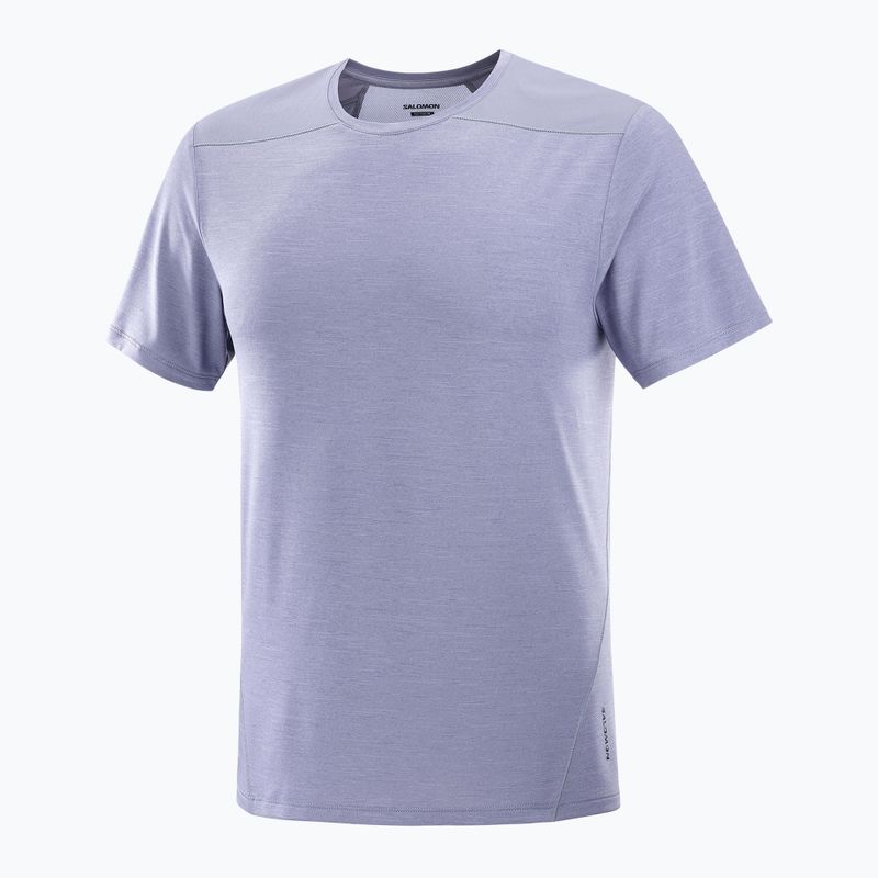 Shirt Herren Salomon Outline Tee blue granite 4