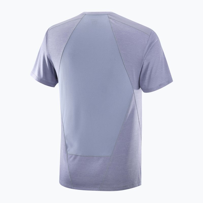 Shirt Herren Salomon Outline Tee blue granite 5