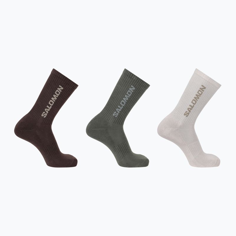 Socken Salomon Everyday Crew 3 Paar silver cloud/sedona sage