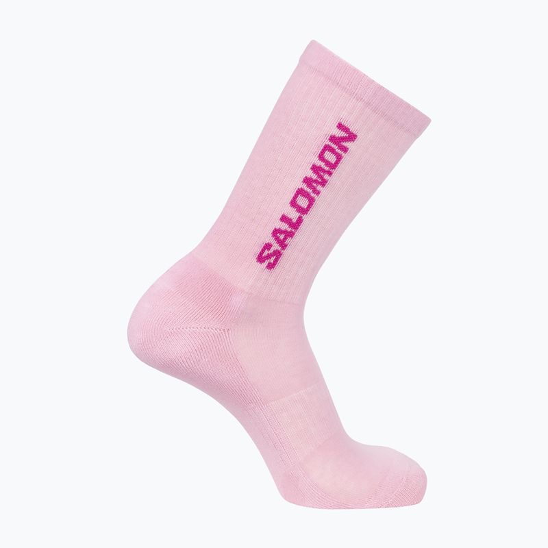 Socken Salomon Everyday Crew 3 Paar flame scarlet/dark citron 4