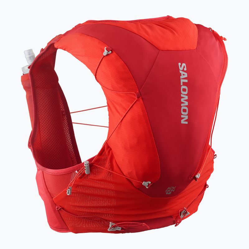Laufweste Salomon ADV SKIN 12 Set flame scarlet/haude red 2